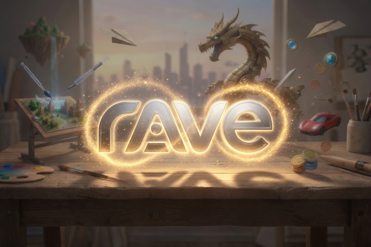 RAIVE — creative workshop splash art